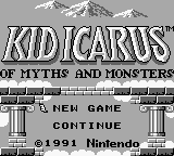 Kid Icarus - Of Myths and Monsters (USA, Europe) Title Screen